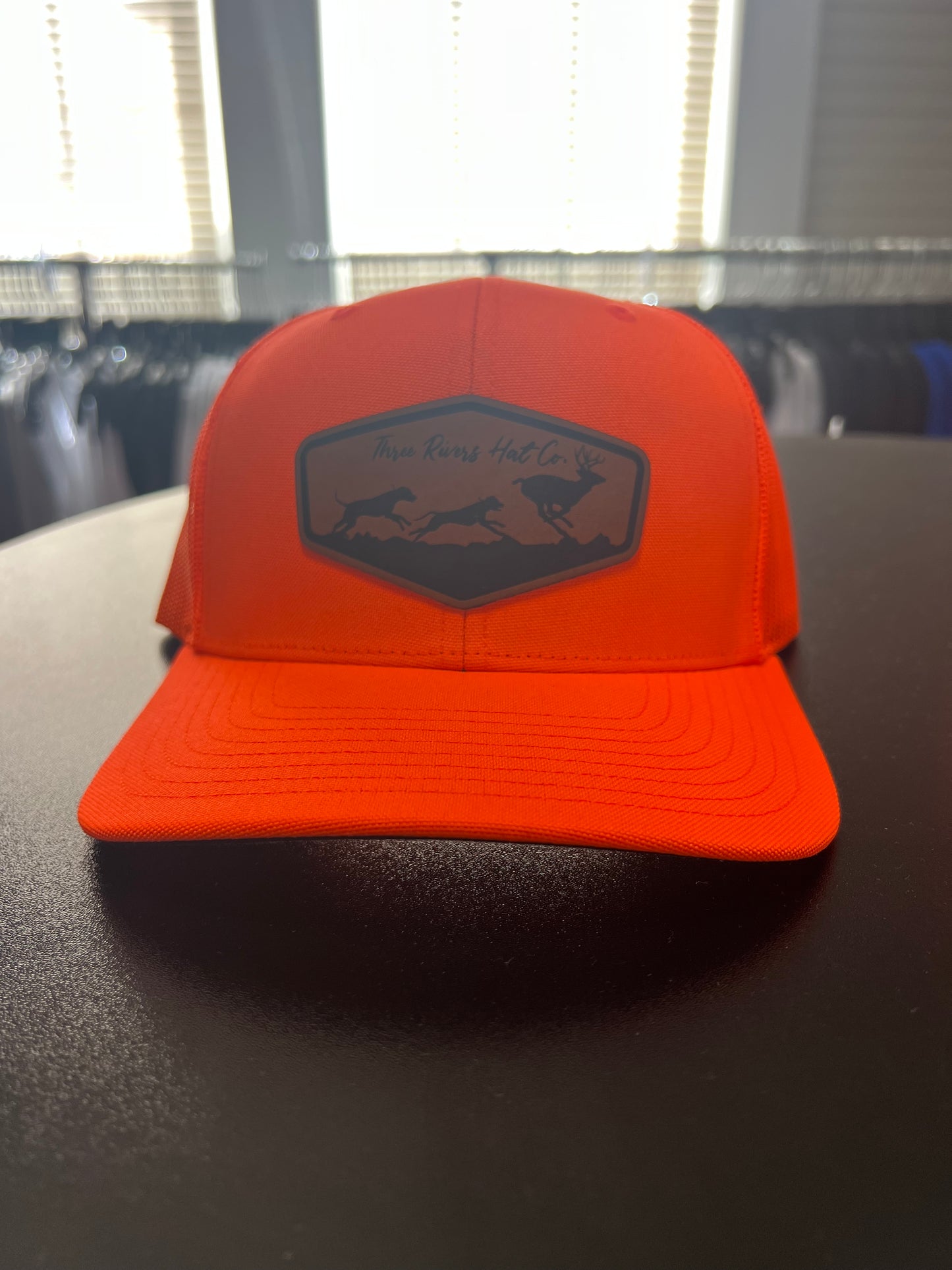 Deer Dog Hunting - Blaze Orange Trucker Snapback -