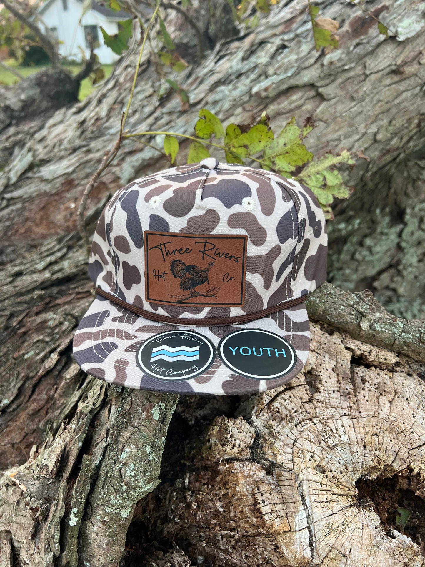 YOUTH - Gobbler on the Roost - Camo Rope Hat - Lost Hat Co.