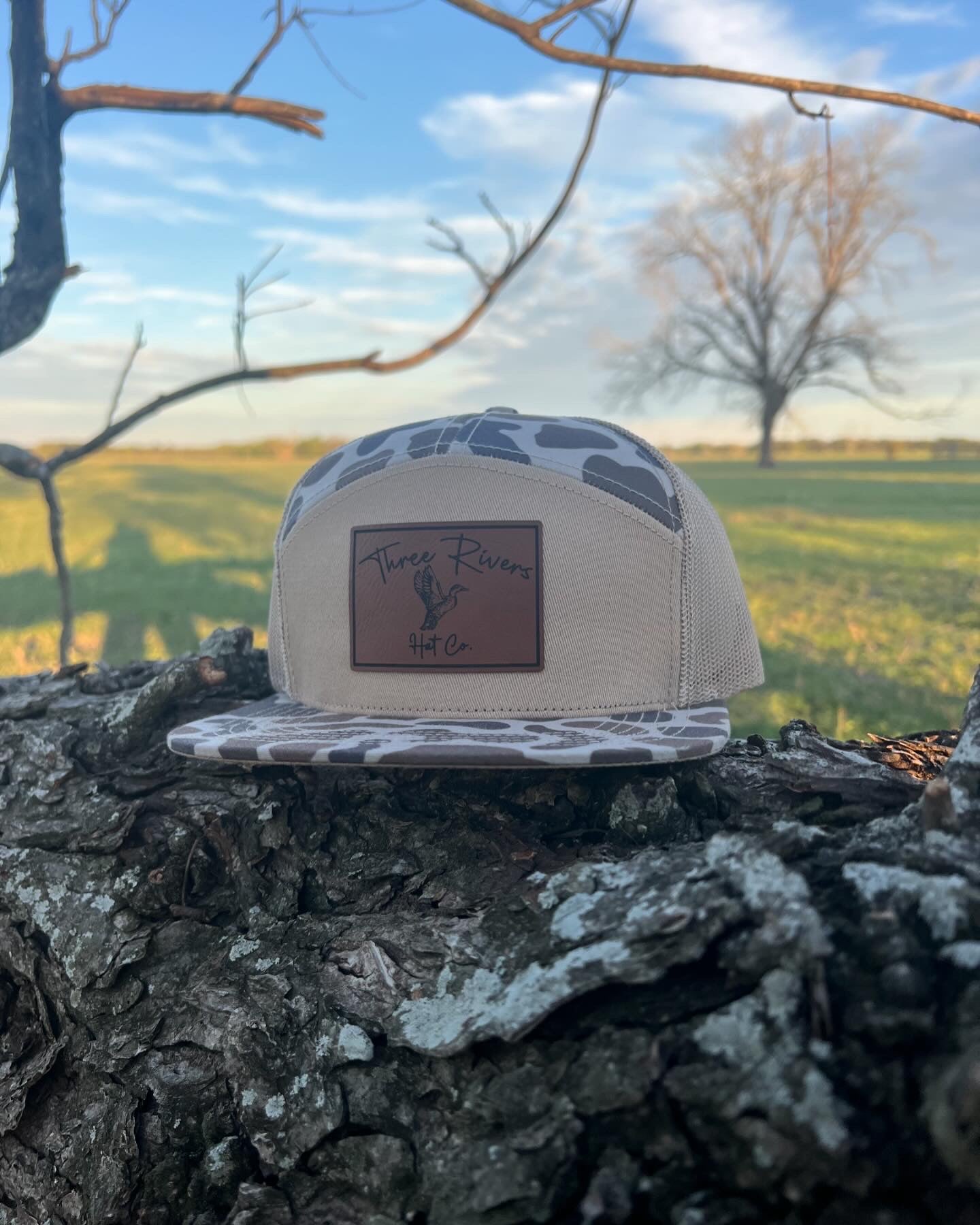 Flying Mallard - “Old’s Cool” Camo Flatbill Snapback - Lost Hat Co.