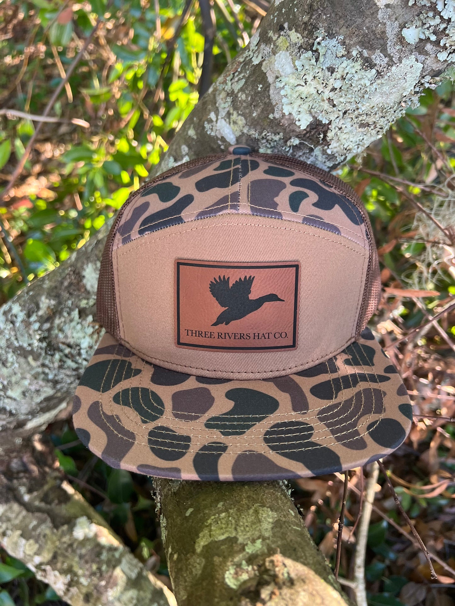 Duck Silhouette - “Old’s Cool” Camo Flatbill Snapback - Lost Hat Co.