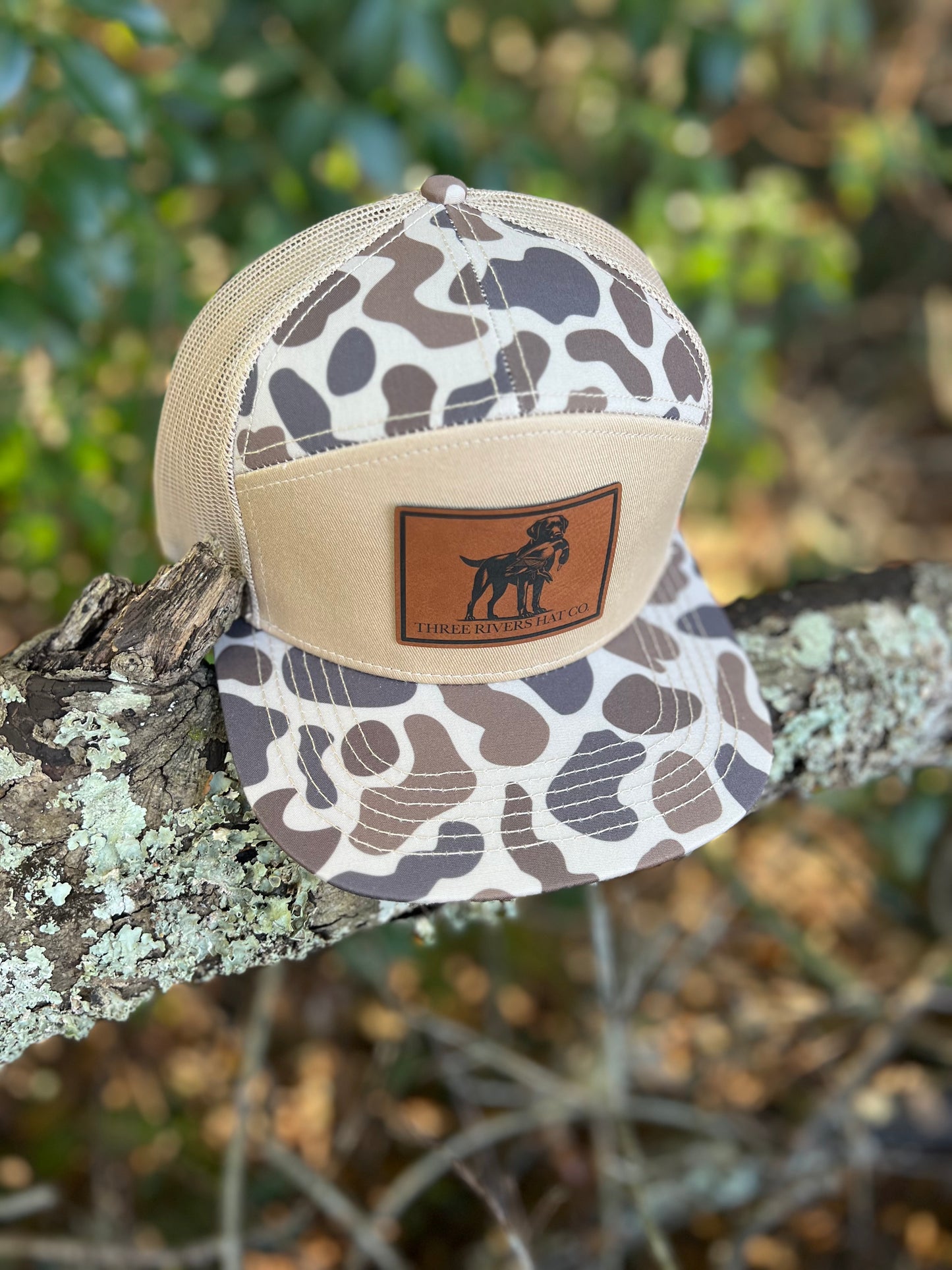 Duck Dog - “Old’s Cool” Camo Flatbill Snapback - Lost Hat Co.