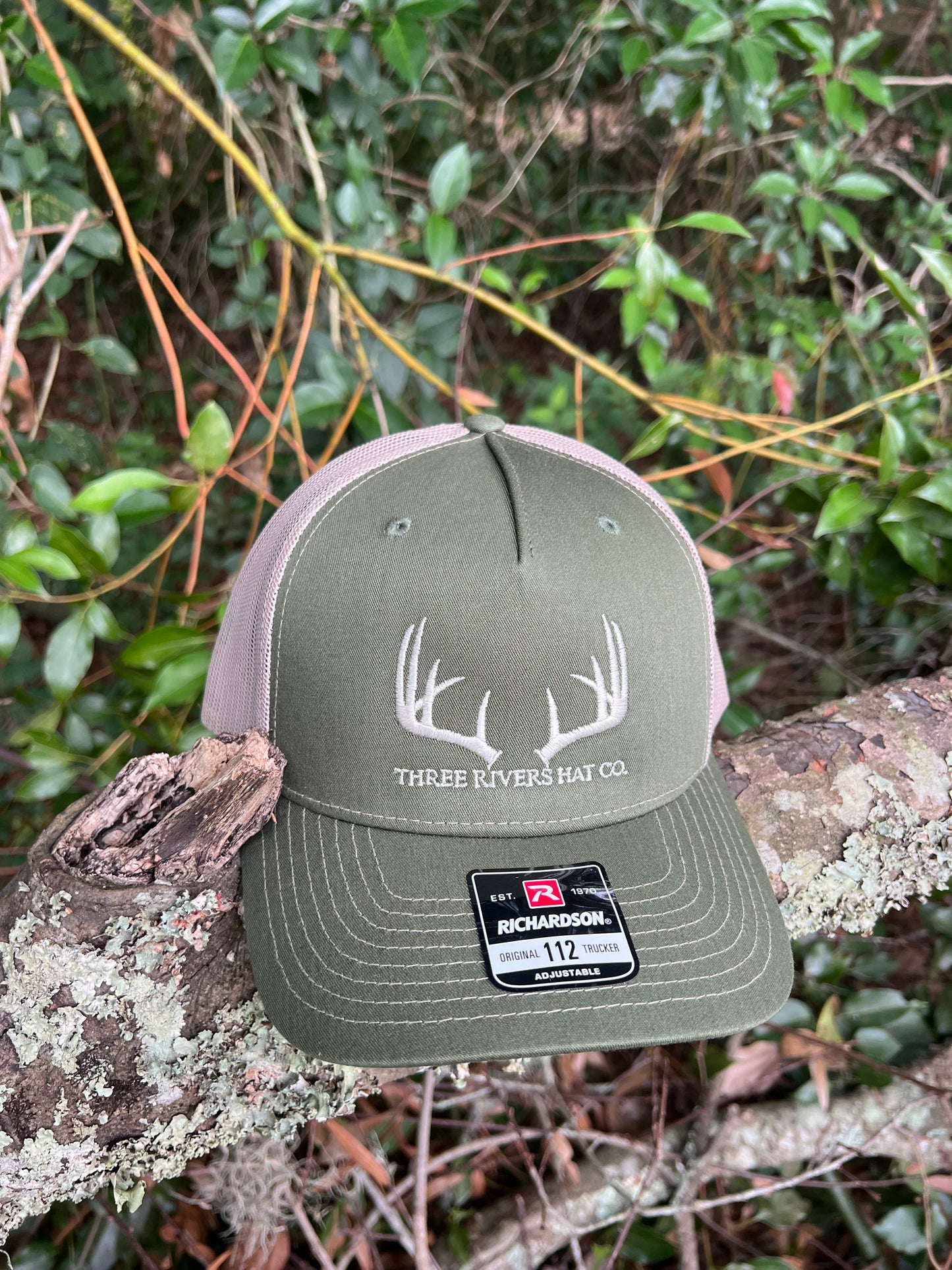 Classic Whitetail Rack - Trucker Snapback Hat - Richardson 112