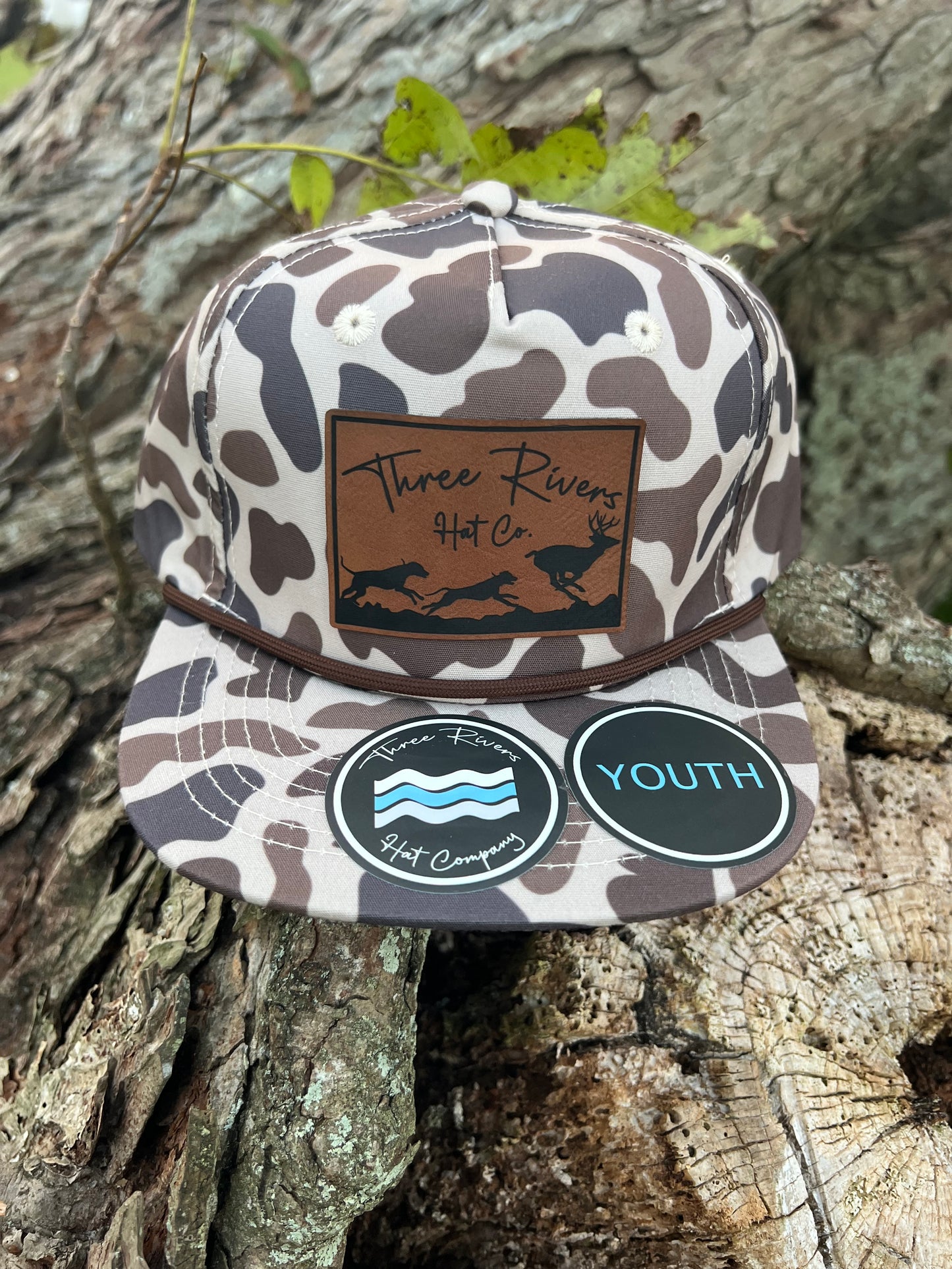 YOUTH - Deer Dog Hunting - Camo Rope Hat - Lost Hat Co.