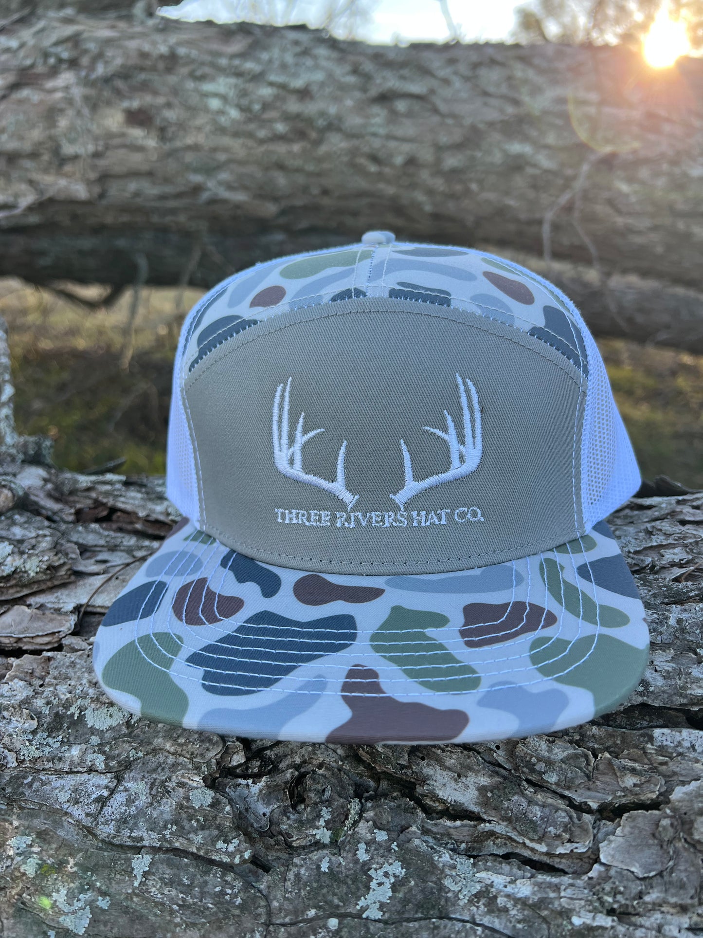 Classic Whitetail Rack - “Old’s Cool” Flatbill Snapback - Lost Hat Co.