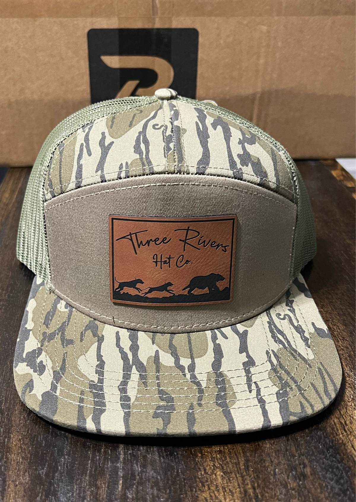 Bear Dog Hunting - Flatbill Snapback - Mossy Oak Camo – Three