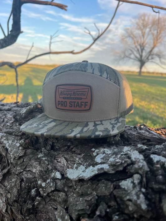 Krispy Kreme Pro Staff - Flatbill Snapback - Mossy Oak Camo