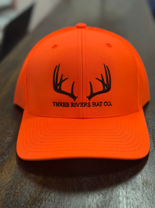 Classic Whitetail Rack - Blaze Orange Trucker Snapback -