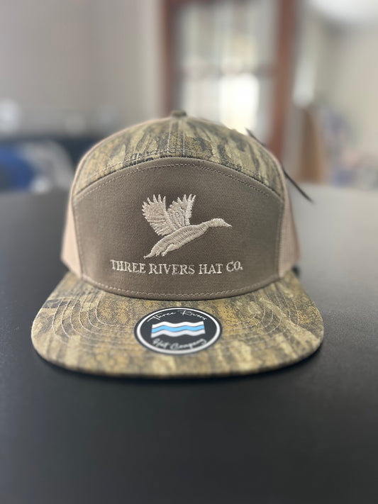 Classic Flying Mallard - Flatbill Snapback Camo - Lost Hat Co.